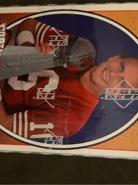 1991 Premier edition Upper deck football  sealed box.Joe Montana on box bottom.
